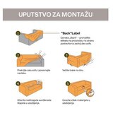 HOMEMATES Retro Pokrivač za dvosede i kauče od 145cm do 185cm - Braon | Eponuda.com