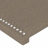  LED uzglavlje smeđesivo 103 x 16 x 118/128 cm od tkanine | shoptok.hr