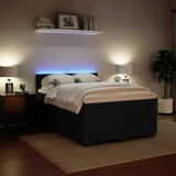  Krevet s oprugama i madracem crni 140 x 190 cm baršunasti | shoptok.hr