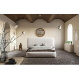 MID.YOU OBLAZINJENA POSTELJA 140 cm x 200 cm , tekstil, leseni material bela | Shoptok.si