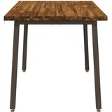  120 x 80 x 75 cm Čvrsto drvo akacije Prirodna i kava Pravokutni | shoptok.hr