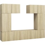Furnova Komplet TV omaric 6-delni sonoma hrast inženirski les, (21924229) | Shoptok.si
