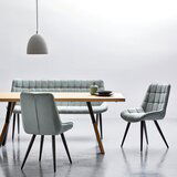 MID.YOU STOL, kovina, tekstil siva, črna | Shoptok.si