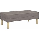  Klupa s jastukom Sivo-smeđa 113 x 57 x 39 cm tkanina | Eponuda.com