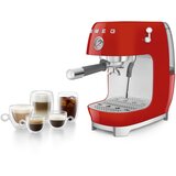 Smeg ECF03RDEU aparati za kavu s crvenom ruckom, 50's stil | shoptok.hr