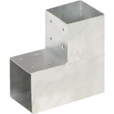  Spojnici za stupove u L-obliku 4 kom pocinčani metal 101x101 mm | shoptok.hr