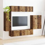  Namestitev na steno 6 pcs Star les - - Rjava - 78.96 - 98 x 31 x 29,5 cm - 2025-vidaXL-Uvoz_2 | Shoptok.si