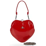 Ročne torbice BELLE HEART FRAME PURSE Rdeča