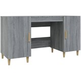 Maison Chic pisalna miza - računalniška miza siva sonoma 140x50x75 cm inženirski les, (21785456) Cene