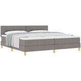  s opruga kutije Sivo-smeđa 200 x 200 cm tkanina | shoptok.hr