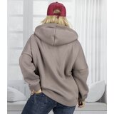 Pri Warm women's sweatshirt one-color basic with hood BROOKLYN | Shoptok.si