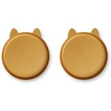 Liewood 2 dijelni komplet tanjura od bio plastike mae rabbit golden caramel Cijene