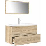 Maison Chic Kopalniški sestavi - Kopalniška garnitura 3-delna sonoma hrast inženirski les, (21787834) | Shoptok.si