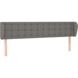  Uzglavlje s ušima tamnosivo 163x23x78/88 cm od tkanine | shoptok.hr