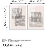 WALLXPERT dekorativna slika od kaljenog stakla (2 komada) uv 936 45 x 65 | ePonuda.com