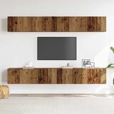  Zidni TV ormarić, 4 dijela, staro drvo, 100x30x30 cm | shoptok.hr
