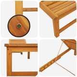  Ležaljka 2 pcs Smeđa 202 x 53 x 89 cm Čvrsto drvo akacije | shoptok.hr