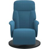  Naslonjač s osloncem za noge plavi baršunasti | shoptok.hr