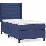  Krevet s oprugama i madracem plavi 80x200 cm od tkanine | shoptok.hr
