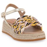 Frau Sandali & Odprti čevlji Fancy Rafia Tricolor Pozlačena Cene