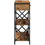  Konzolna stolica s ladicama Staro drvo 75 x 28 x 75 cm | Eponuda.ba
