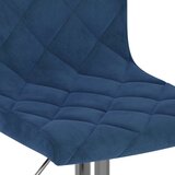  Barske stolice 2 kom. Plavi baršun | shoptok.hr
