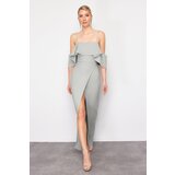 Trendyol Flounced Woven Long Evening Dress Cene