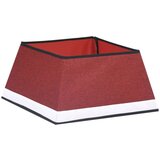 vidaXL Podloga za novoletno jelko rdeča in bela 48x48x25 cm | Shoptok.si
