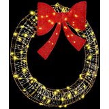 vidaXL Venec med 80 LED Toplo bela 90 cm PET | Shoptok.si