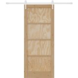vidaXL klizna vrata s kompletom hardvera 83x202 cm od masivnog drva borovine | shoptok.hr