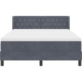  s opruga kutije Tamno siva 140 x 200 cm Baršun | shoptok.hr