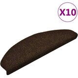 vidaXL Samoljepljivi otirači za stepenice 10 kom smeđi 65 x 21 x 4 cm | shoptok.hr