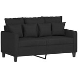  2-dijelni set sofa s jastucima crni od tkanine | shoptok.hr