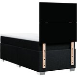  Krevet s oprugama i madracem crni 100 x 200 cm od tkanine | shoptok.hr