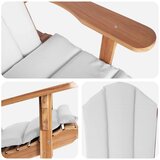  Vrtna Adirondack stolica Prirodna Čvrsto teak drvo | shoptok.hr