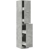 vidaXL Lekarniška omara betonsko siva 30x41x174,5 cm inženirski les | Shoptok.si