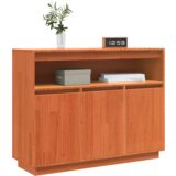  S pohranom s vratima Smeđa 104.5 x 34 x 80 cm Čvrsta borova drva | shoptok.hr