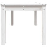  Vrtni stol bijeli 82,5 x 50,5 x 45 cm od masivne borovine | shoptok.hr