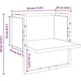  Polica na zidu Crni hrast 30 x 25 x 30 cm Konstruirano drvo | shoptok.hr