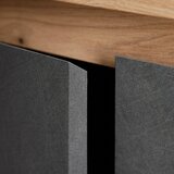Lesnina-XXXL mizica za hi-fi naprave larios, barva hrasta, siva | Shoptok.si