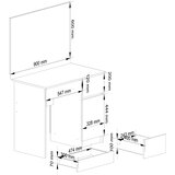 AKORD Clp P-2/Sl Toaletna Mizica Z Ogledalom, Desna Izvedba, Bela, (5000332749) | Shoptok.si