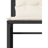  4-dijelni set vrtnih sofa od poliratana s jastucima crni | shoptok.hr