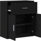 vidaXL Ormarić / Komoda Crni hrast 60 x 31 x 70 cm Konstruirano drvo | shoptok.hr