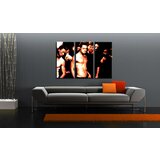  Ručno slikane slike na platnu na platnu POP Art Fight Club 3-dijelna () | shoptok.hr