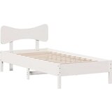 vidaXL Okvir kreveta bez madraca bijeli 75 x 190 cm masivna borovina | shoptok.hr