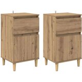  Nočna omarica s predalom 2 pcs Umetni hrast 40 x 35 x 70 cm, (5000107098) | Shoptok.si