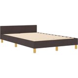  Postelja Temno Rjava 120x200 cm Tkanina, (22049372) | Shoptok.si