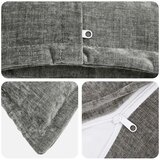  Presvlaka za jastuk 6 kom. HOUTEN Tamnosiva 50 x 50 cm - Tamnosiva 50 x 50 cm 6 | shoptok.hr