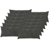  Jastuk s jastukom HEERLEN 12 kom. Antracit Mikrofibra Flis - Antracit 40 x 80 cm 12 | shoptok.hr