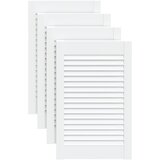  Vrata za ormarić rešetkasta 4 kom bijela 61,5x39,4 cm borovina | shoptok.hr